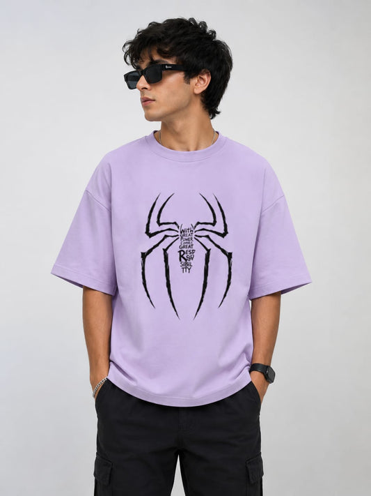 Unisex Spider Man Oversized Tee