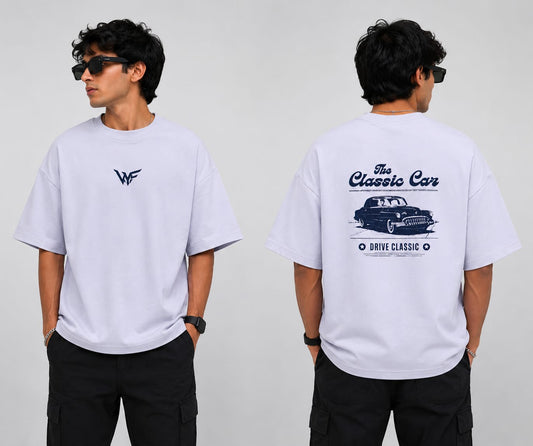 Unisex Terry Vintage Oversized Tee