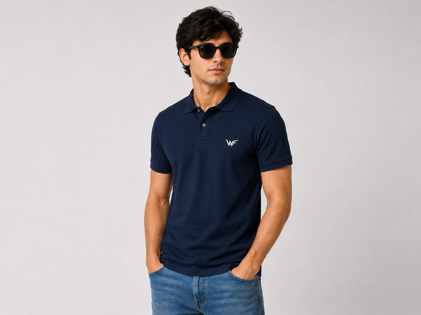 Men's Navy Blue Polo T-Shirt