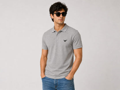 Men's Grey Polo T-Shirt