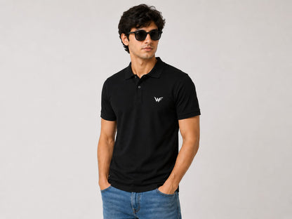 Men's Black Polo T-Shirt