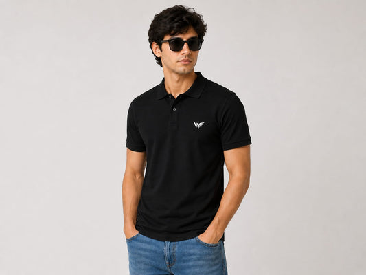 Men's Black Polo T-Shirt