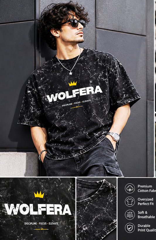 Unisex Acid Washed Oversized Tee